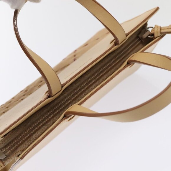 BURBERRY Hand Bag Leather Beige Auth - Picture 14 of 16